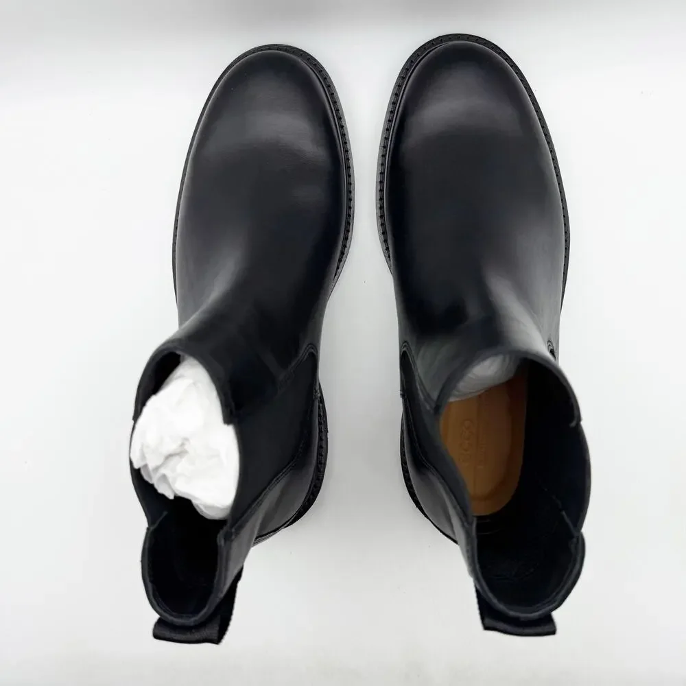 ECCO Mens Metropole London Chelsea Boots EU 46 US 12-12.5 Black Leather NWOB